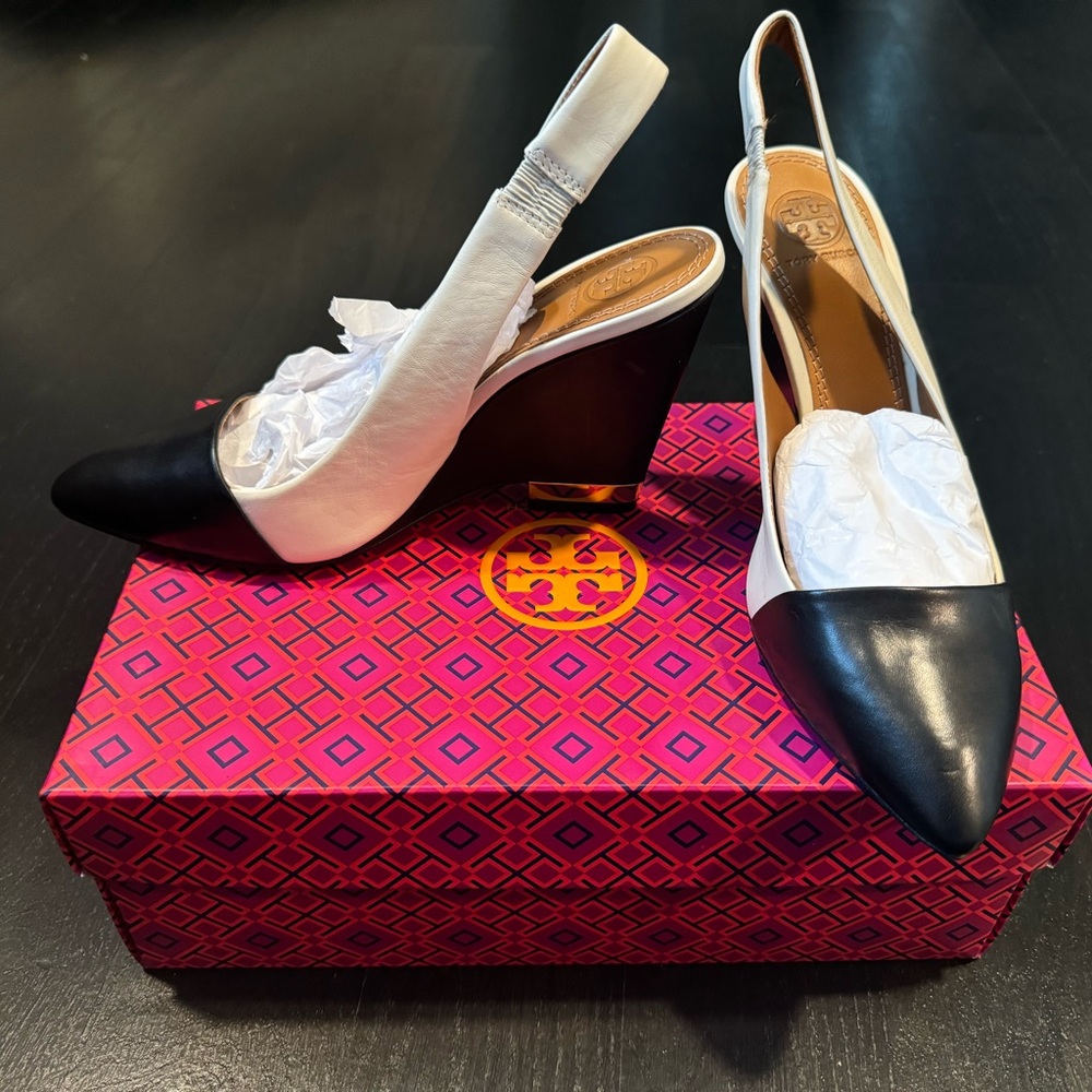 Brand New with box Tory Burch wedges
